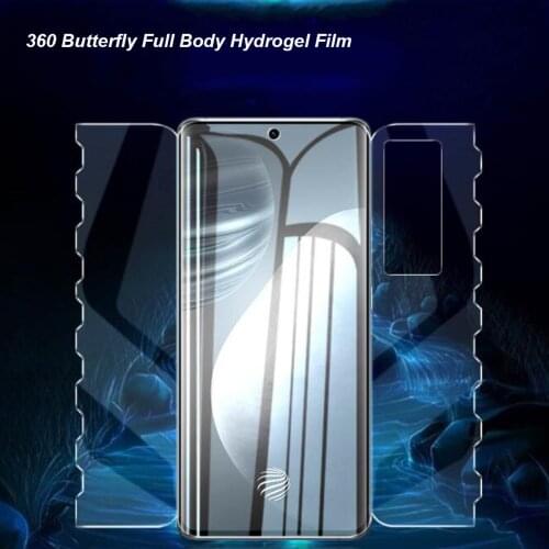 360 Full Body Butterfly Hydrogel Film for VIVO X60 Pro Plus X50 Pro+ Nex 3 3s iQOO 7 Nano Screen Protector Gel Film