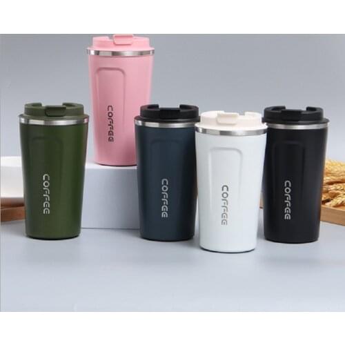 380ml 510ml Stainless Steel Coffee Cup Can Keep Warm 6-12 Hours Super Long Heat Preservation Performance Car Thermos Cup