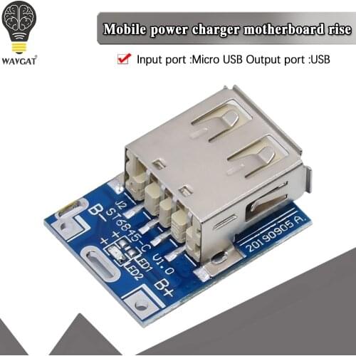 5V Lithium Battery Charger Step Up Protection Board Boost Power Module Micro USB Li-Po Li-ion 18650 Power Bank Charger Board DIY