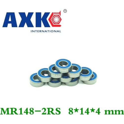 50 Pcs Blue Rubber Seal Double Rubber Sealing Cover Miniature Deep Groove Ball Bearing Mr148-2rs 8*14*4 Mm
