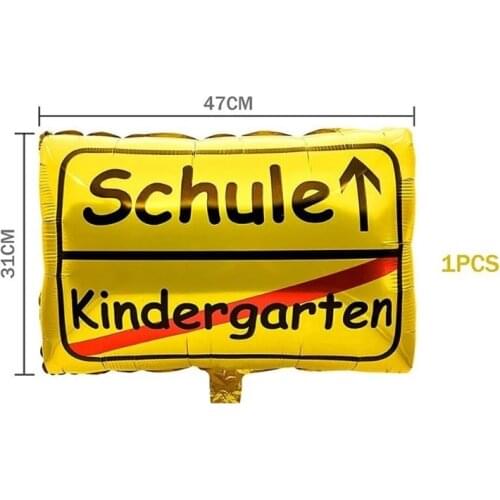 50pcs Kindergarten Film Balloon Schule Balloons Kindergarten School Baby Shower Party Decorations Boy Girl Childrens Supplies