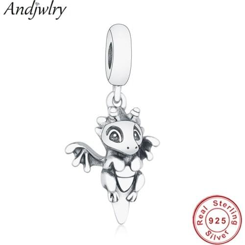 925 Sterling Silver Dangle Fit Original Pandora Charms Bracelets You Are Magic Dragon Charm Pendant Women DIY Jewelry Berloque