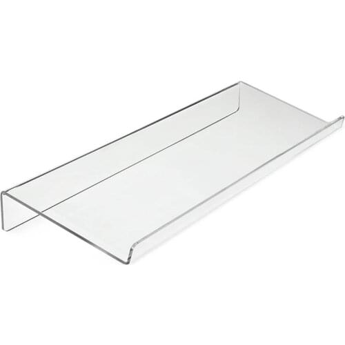 Acrylic Tilted Computer Keyboard Holder Clear Keyboard Stand for Easy Ergonomic Typing Office Desk Home School