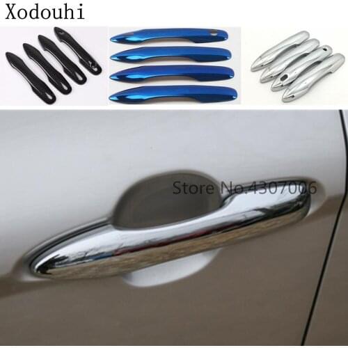 Car Body Protect Detector Stick Frame Lamp Trim ABS Chrome Door Handle Molding For Toyota New Camry XV70 2017 2018 2019 2020