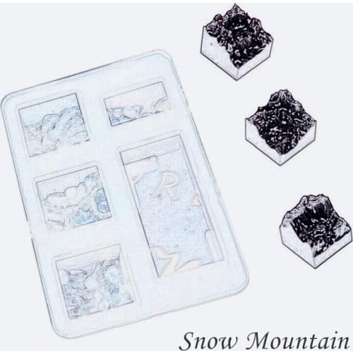 DIY Hand-made Crystal Epoxy Glue Mold Broken Snow Mountain Silica Gel Mold U Disk Ocean Micro Landscape Jewelry Making