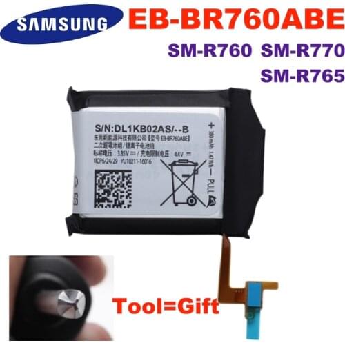 EB-BR760A SM-R760 SM-R770 SM-R765 380mAh Original eb br760 Battery EB-BR760ABE For Samsung Gear S3 Frontier Classic High Capcity