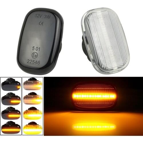 LED Side Marker Light For Toyota Corolla Camry Starlet Paseo Gaia Harrier MR Dynamic Signal Sequential Lamp For Lexus RX 300