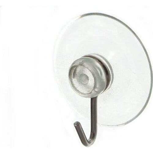 Quality suction sucker window hooks clear wire hook 32MM ( pack of 10 )