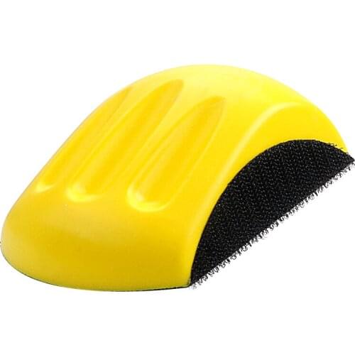 LEEPEE Mouse Shaped Backing Pad Hand Grinding Block Auto Care Car Polisher for Sanding Disc Automotive Refinish Polish Plate