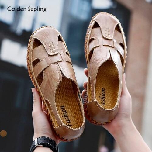 Golden Sapling Vintage Loafers Fashion Mens Casual Shoes Breathable Summer Flats Leisure Slip on Men Shoes Fashion Driving Flat