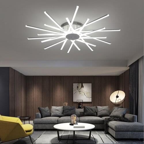 Modern Led Chandelier Lighting For Living room Bedroom Restaurant kitchen Ceiling Chandeliers White Color Indoor hanging lights
