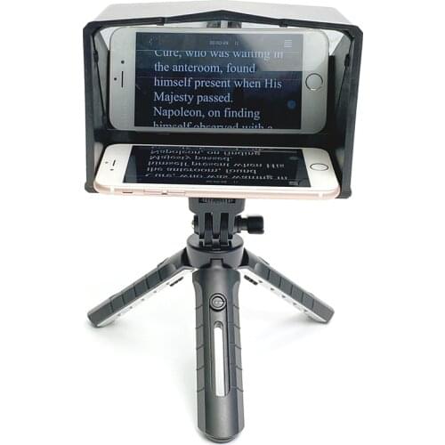 Mini Camera Teleprompter for Canon Nikon Sony Camera Photo Studio DSLR for Youtube Interview Teleprompter Video remote control