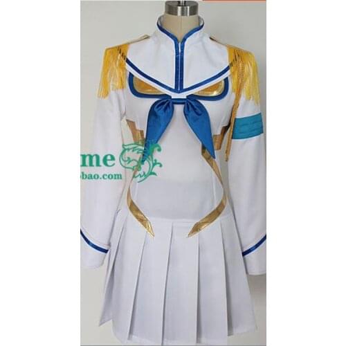 Fashion Kill la Kill Cosplay Satsuki Kiryuin Cosplay White Kill la Kill Cosplay Costume Halloween costume With Free Socks