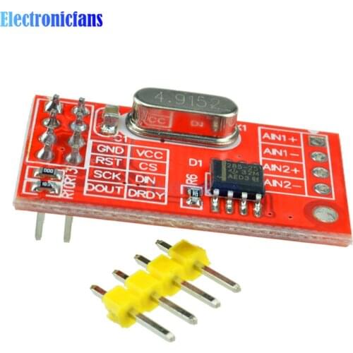 AD7705 Dual 16 bit ADC Data Acquisition Module Input Gain Programmable SPI Interface