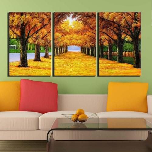 Wall Art Tree Painting on Canvas Stretched and Framed Posters and Prints Ready to Hang for Home Decorations Wall Decor