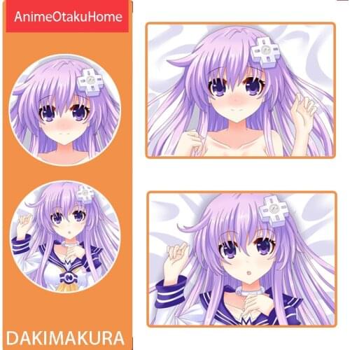 Anime Choujigen Game Neptune Neptune Purple Heart Throw Pillow Cover Hugging Pillowcase Otaku Bedding Dakimakura Pillow Case