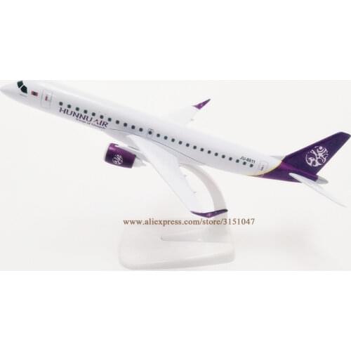 NEW 20CM Alloy Metal Air Mongolian Hunnu Air Embraer E-190 E190 Airlines Airplane Model Plane Model Diecast Aircraft Kids Gifts