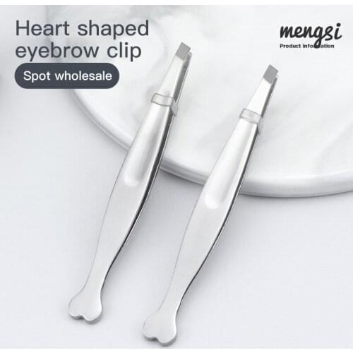 Stainless Steel Eyebrow Tweezer Professional Beauty Fine Hairs Puller Slanted Trimming Eye Brow Clips Tools Easy Remove Eyebrow