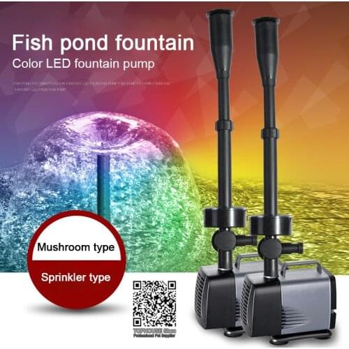 LED fountain pump flashing light 40W/45W/75W/85W/100W submersible water pump fountain maker garden pool fish pond fountain pump