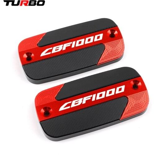 With logo Motorcycle CNC Accessories Front Brake Master Cylinder Fluid Reservoir Cover For HONDA CBF1000 CBF 1000 2006-2014