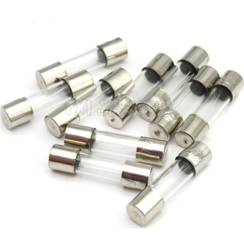 10PCS 5x20 Glass fuse tube 250V 0.1A ~ 25A 5*20 high quality fuse 5*20 0.2A 0.25A 0.3A 1A 1.25A 2A 2.5A 3A 3.15A 4A 5A 6A 6.3A