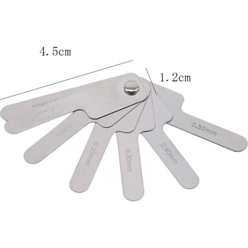 VV Oral Dental Interproximal measuring ruler Measure Tooth Gap Stainless Steel Reciprocating IPR System Orthodontic Treatment