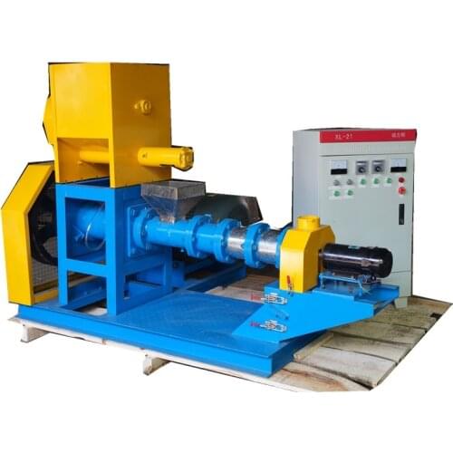 High quality 300-400 kg/h dog cat bird fish floating feed pellet extruder meal making machine