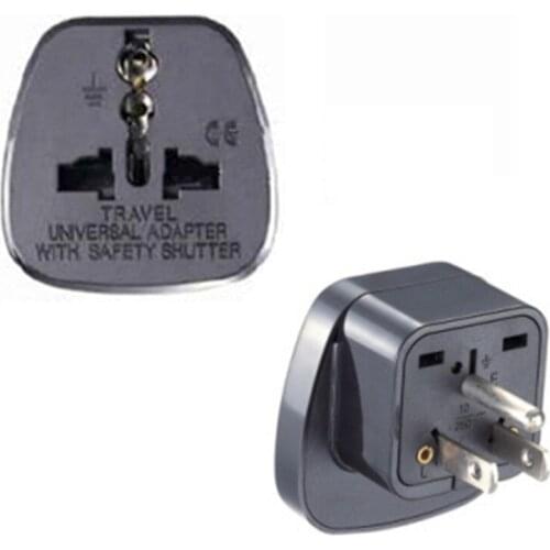 Grounded 3p US travel converter 10A 125V ABS material Japan plug adaptor for USA 500pcs/lot free shipping by DHL