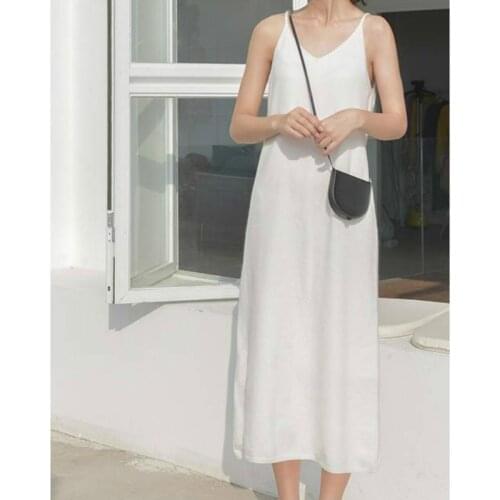 M-2XL 3 Colors Big Size Sexy Sleeveless Long Dresses women fashion party elegant outfits bodycon Solid woman clothing