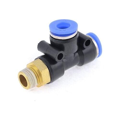 1/8" Male Run Swivel Tee Quick Release 6mm Push-in Tube Pneumatic Quick Fitting