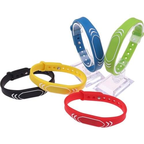 1PC 125khz EM4100 Read Only Rfid Access Control Card Wrist band Bracelet Tag