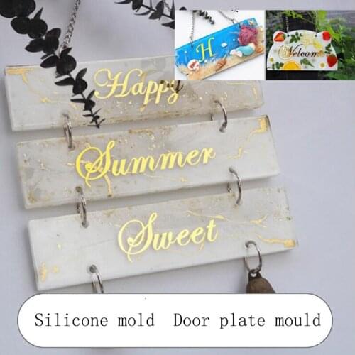 1PCS transparent silicone mold listing house door listing mold DIY water drop house silicone mold