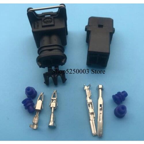 10 set 2 Pin /way forEV1 Fuel Injector Plug nozzle Cars Waterproof Electrical Wire Connector Plug automobile Connectors