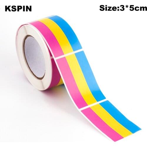 500PCS Stickers 3*5CM Pansexual pride Paper Sticker Label Packaging Seals Crafts Favor Tag Toppers Labels