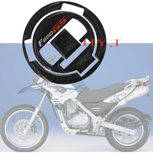3D Carbon-look Motorcycle Gas Oil Fuel Cap Cover Decal Carbon Fiber Sticker Protect For BMW F650GS F650 GS 2008-2013