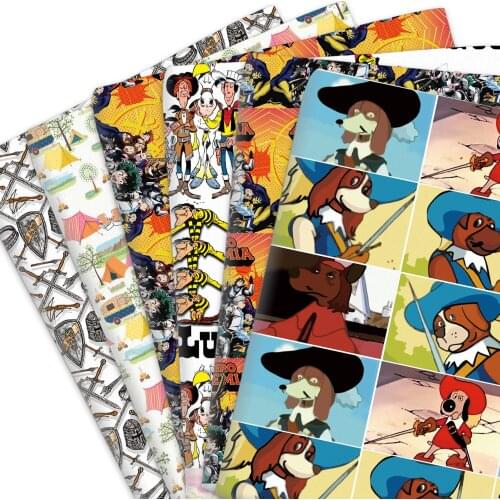 50*145cm Cartoon 100% Pure Cotton Or Polyester Cotton Material Patchwork Sewing Quilting Fabric Quilt Needlework DIY Cloth
