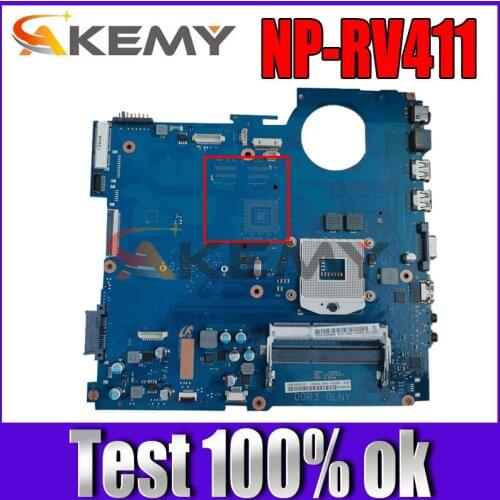 Akemy For Samsung NP-RV411 RV411 Laptop Motherboard DDR3 BA92-07702A BA92-07702B BA41-01432A BA41-01433A BA41-01434A