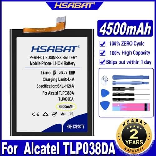 HSABAT TLp038DA 4500mAh Battery for Alcatel TLp038DA Batteries