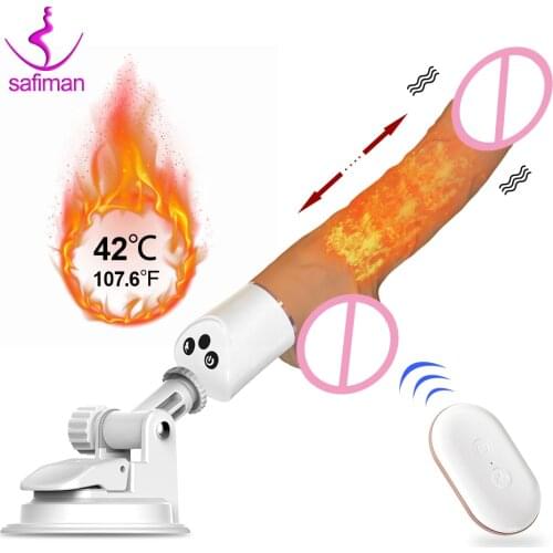 Automatic Thrusting Dildo G spot Vibrator with Suction Cup Sex Toy for Women Adult Hand-Free Sex Fun Anal Vibrator for Orgasm