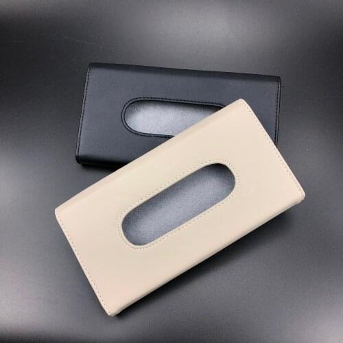 Car Sun visor Tissue Boxes Case For Skoda Octavia Yeti Roomster Fabia Rapid Superb KODIAQ Citigo KAMIQ KAROQ SCALA VISION X