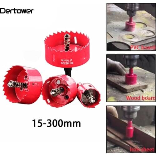 15-200mm M42 Bi-Metal Wood Hole Saws Bit For Woodworking DIY Wood Cutter Drill Bit Opener Tool Wood Gypsum Plastics Drill Bits