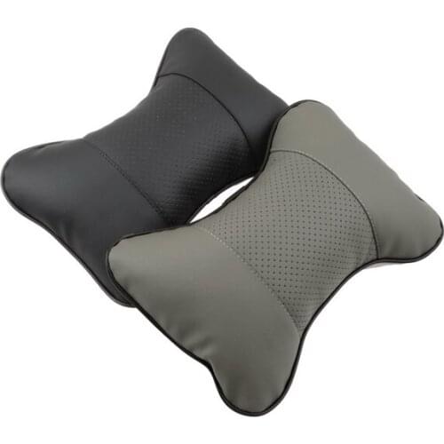 One piece car seat covers cushion headrest Emulation silk seat supports for ford bmw toyota volkswagen Neck Auto Safety Pillow