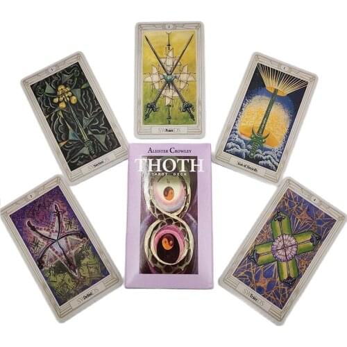 Aleister Crowley Tarot Deck Divination Fate Gameplay 78 Sheet Tarot Cards Family Entertainment Party Playing Board Game