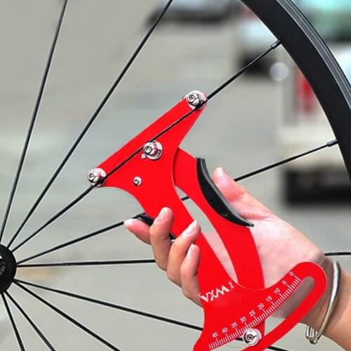 Bicycle Spoke Tension Meter Aluminum Alloy Tensiometer Wheel Builder Tool Bike Spoke Tension Meter Measures Repair Tool