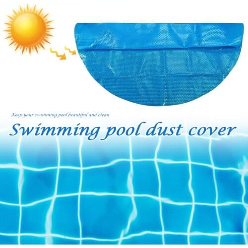 3.6m/12ft Dia Round Solar Pool Cover with Heart Pattern for Above Ground Pool Mat Cover Outdoor Bubble Blanket