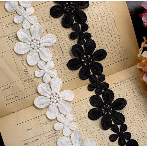 High quality lace cotton embroidered cotton side width 5cm skirt lace accessories clothing decoration materials