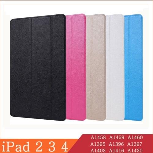 Funda iPad 2 3 4 9.7 magnetic case flip smart cover for Apple iPad2 iPad3 iPad4 A1395 A1396 A1397 auto wake/sleep stand case