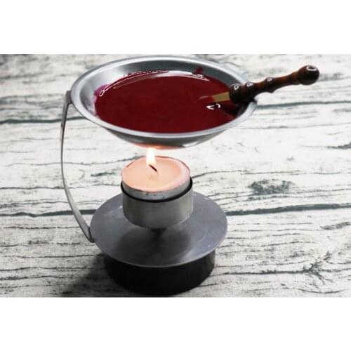 Adjustable Fire Height Wax Warmer Melts Heater Wax Sticks Beads Melting Glue Furnace Tool Stove Pot For Wax Seal Stamp CandleKit