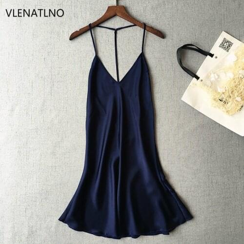 Ladies Sexy Silk Satin Night Dress Sleeveless Nighties V-neck Nightgown Plus Size Nightdress Lace Sleepwear Nightwear For Women