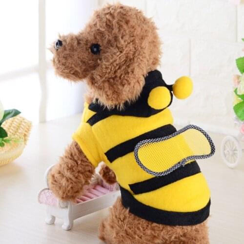Pet Clothes Little Bee Pet Costume Pet Winter Warm Bianxei Cute Pet Transformed Into Pet Clothes Bee Festival Decoration
